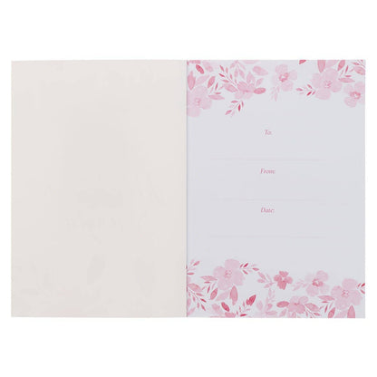 Notebook Bound Pink Floral Renew Their Strength Isa. 40:31
