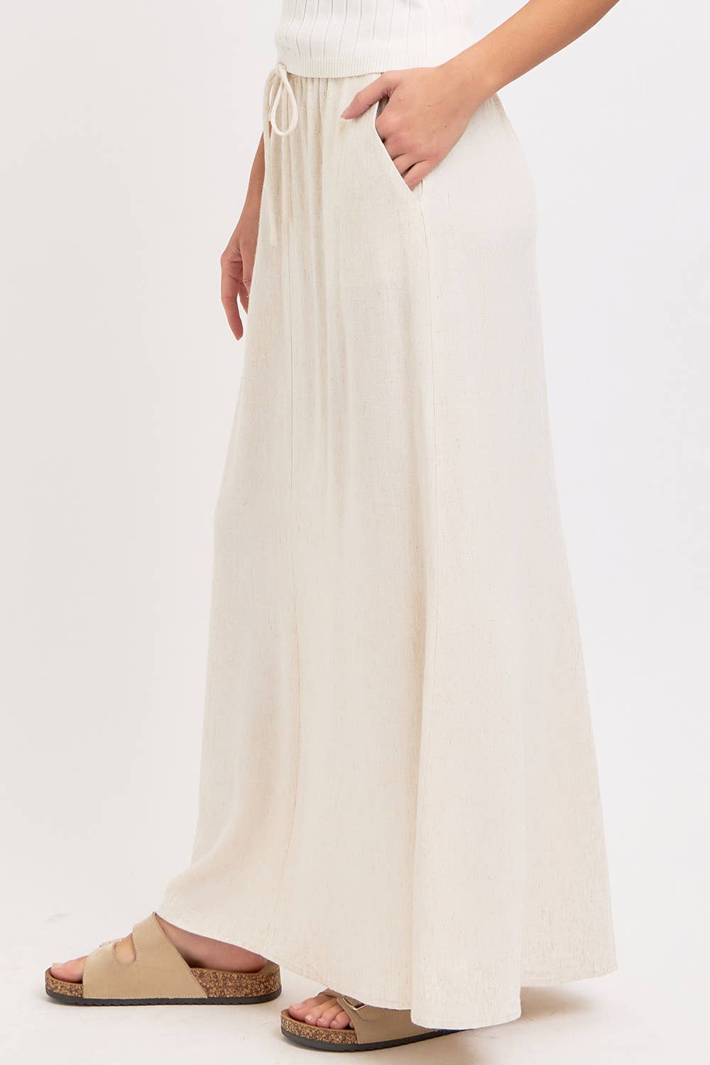 May Linen Maxi Skirt