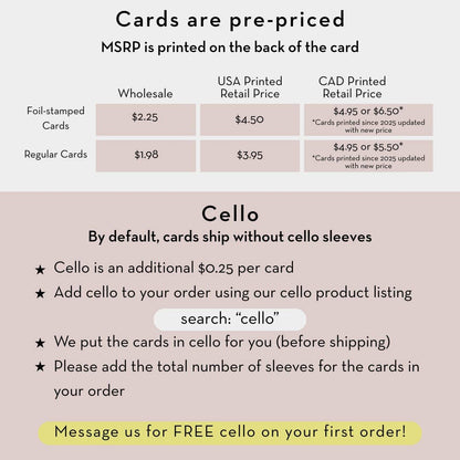 Purple Floral Blank Card