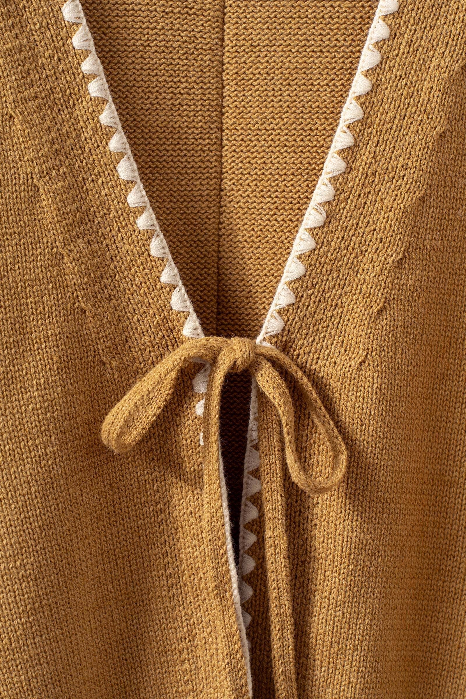 Mabel Tie Front Knit Vest