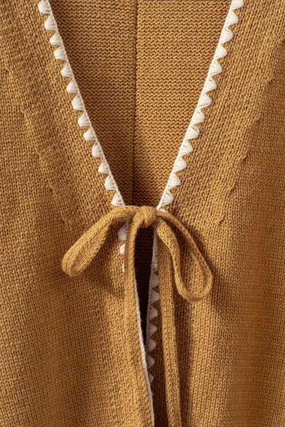Mabel Tie Front Knit Vest
