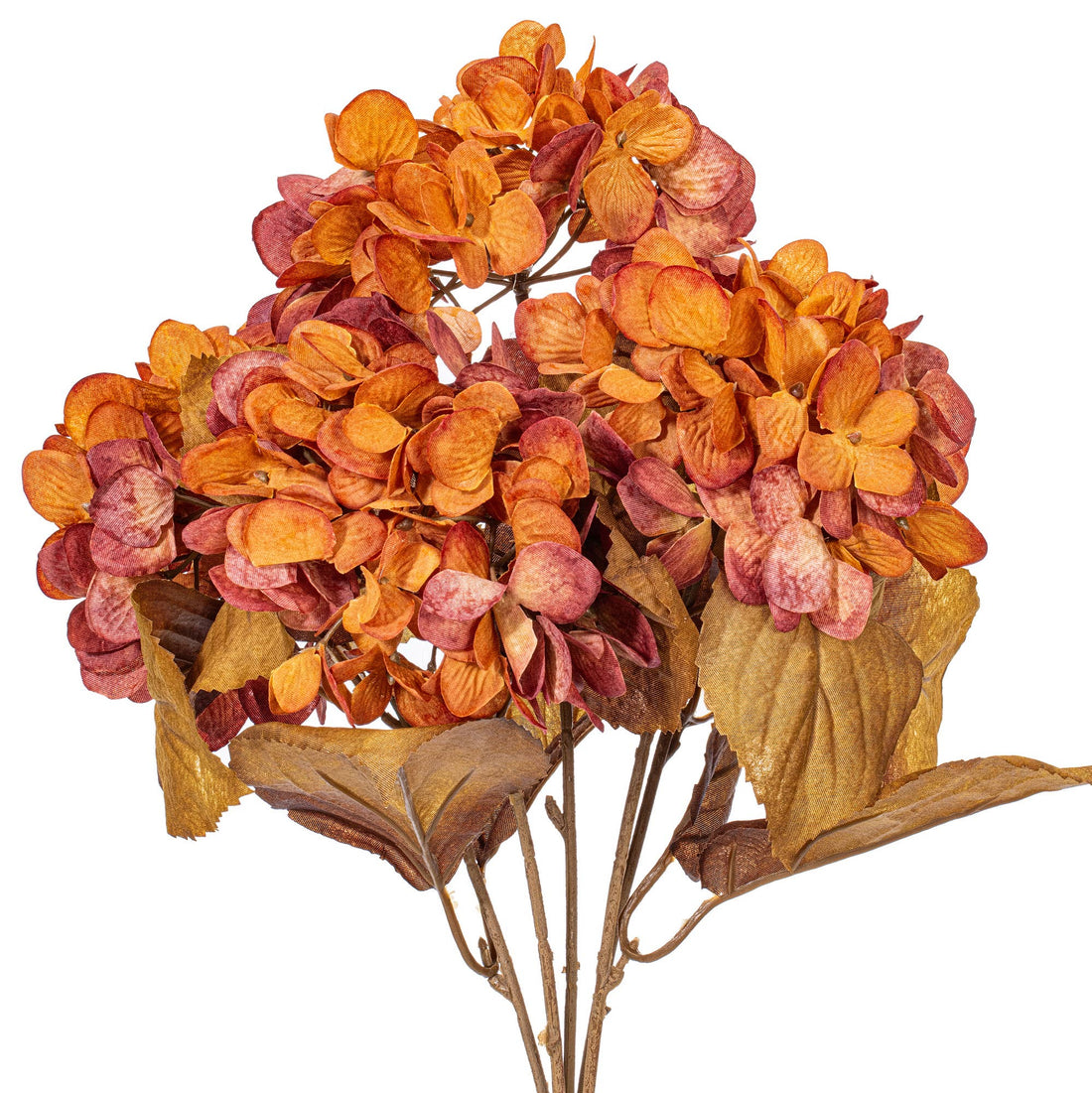 16.5" Brown Hydrangea Bush