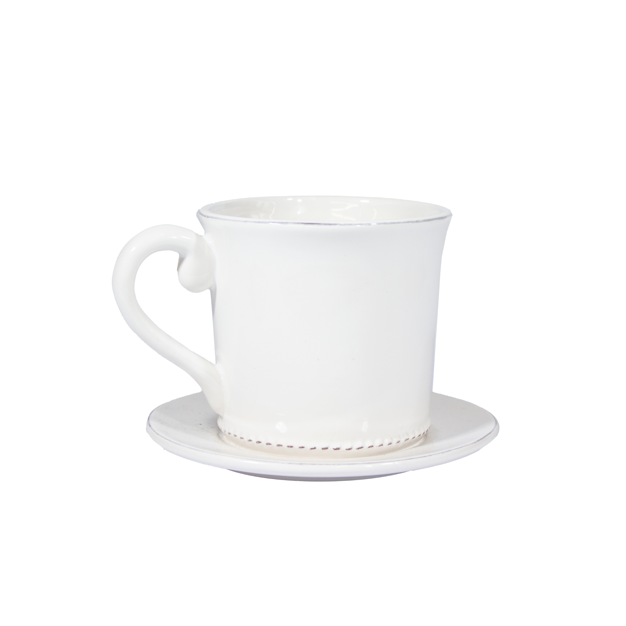 Tea Cup with Attached Saucer