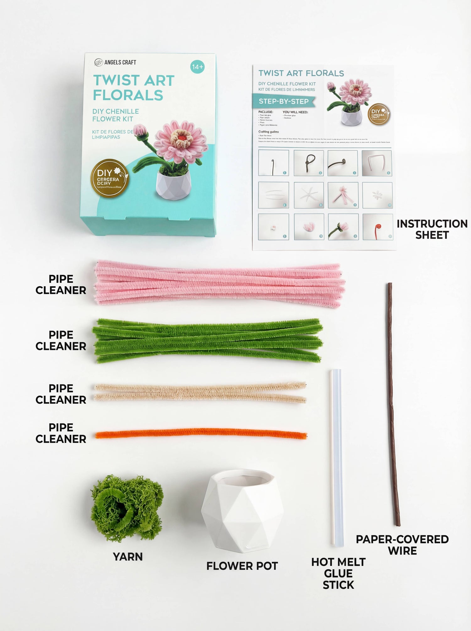 Gerbera Twist Art Floral DIY Kit