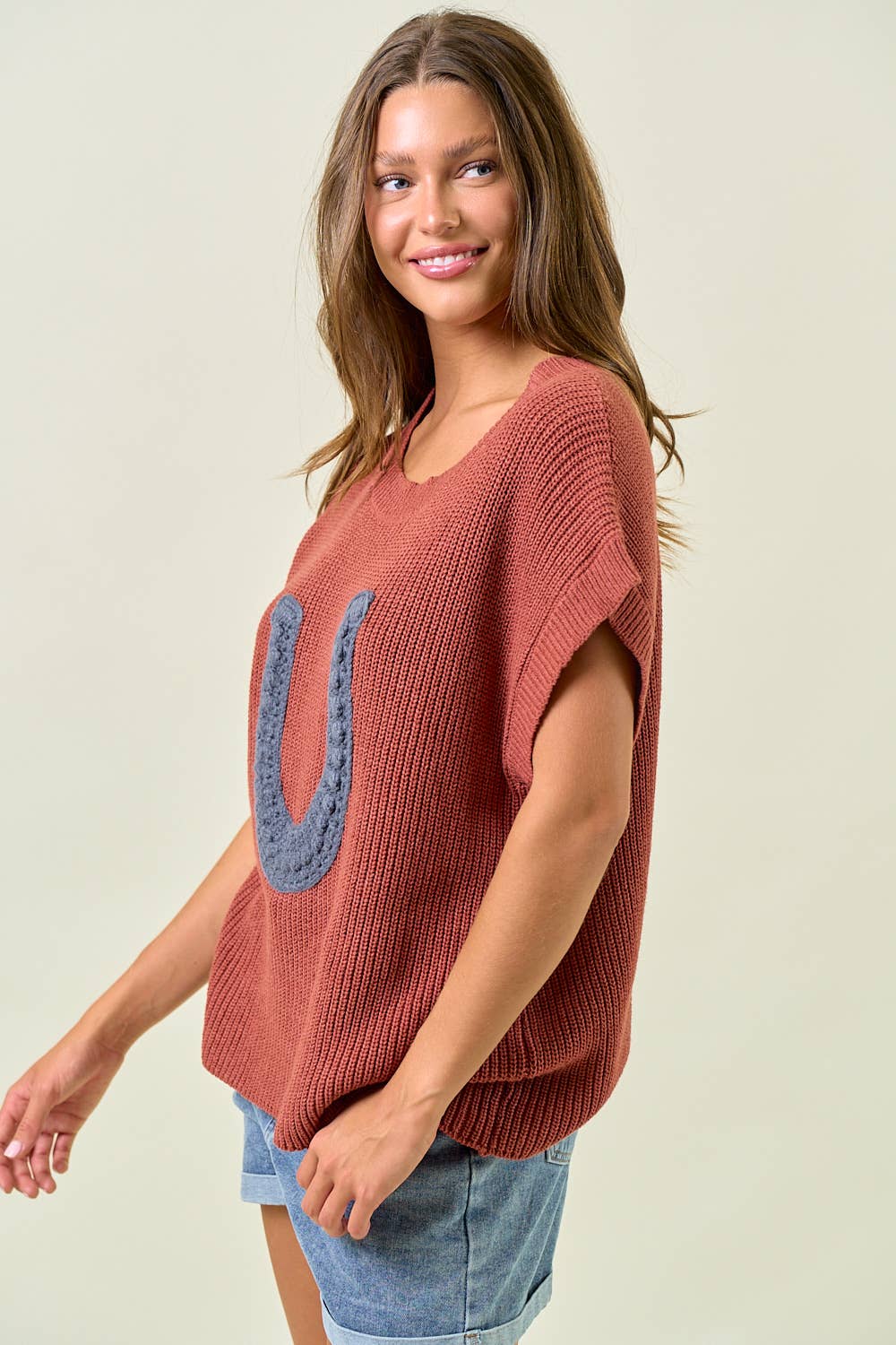 Leighton Horseshoe Sweater Vest
