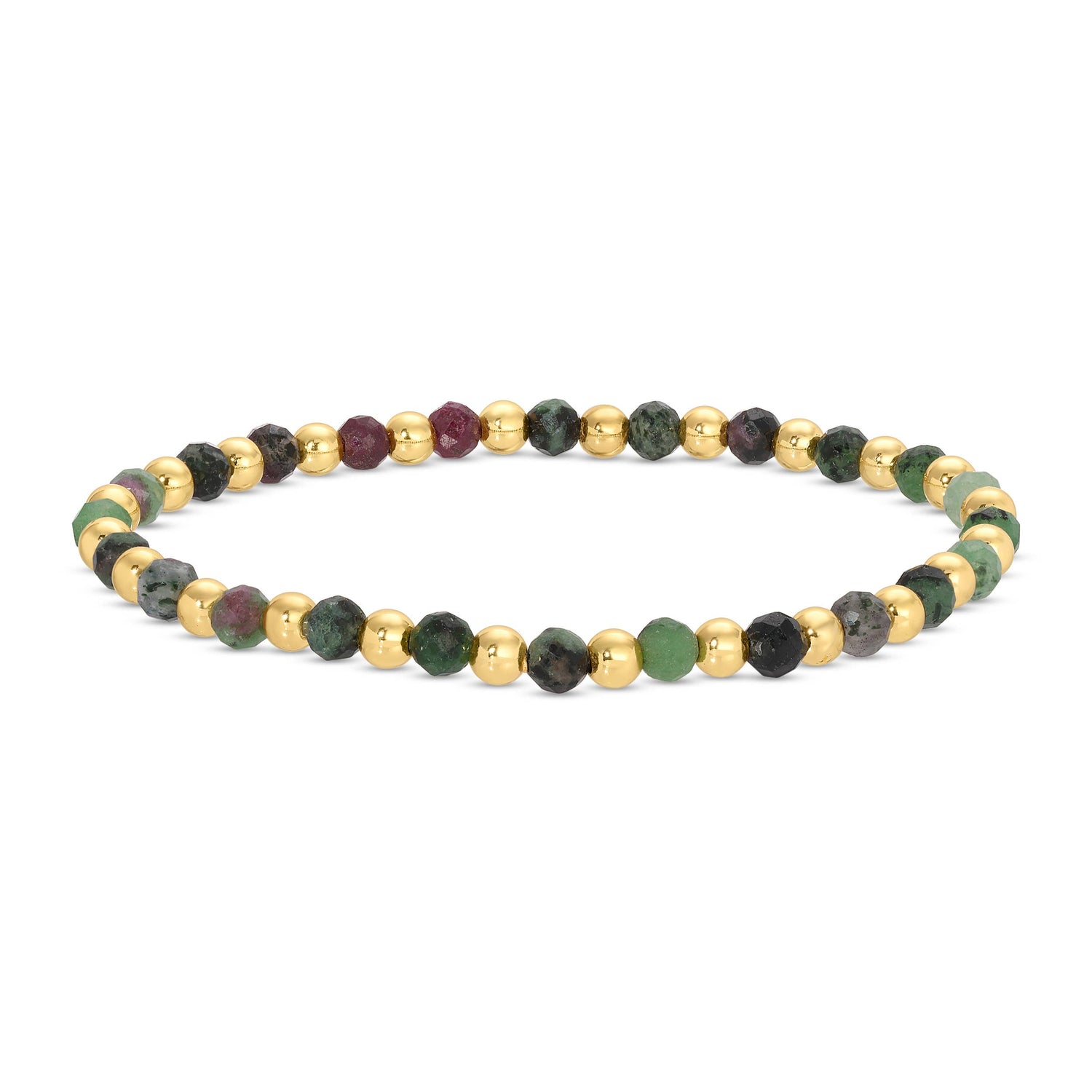 Stretch Stone &amp; Bead Bracelet