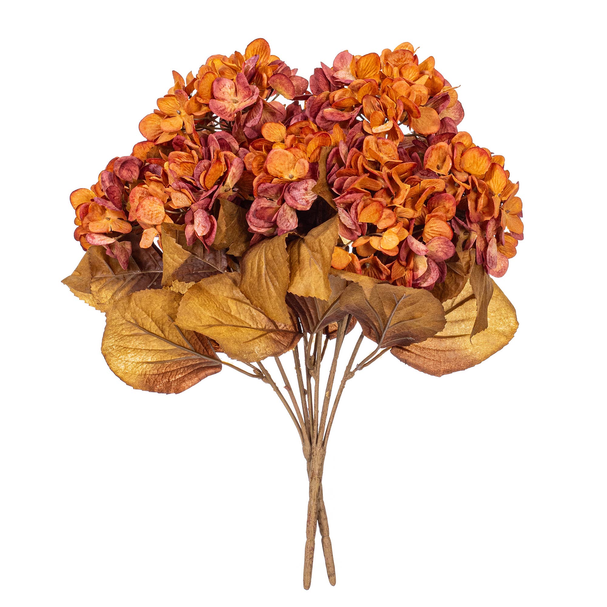 16.5" Brown Hydrangea Bush