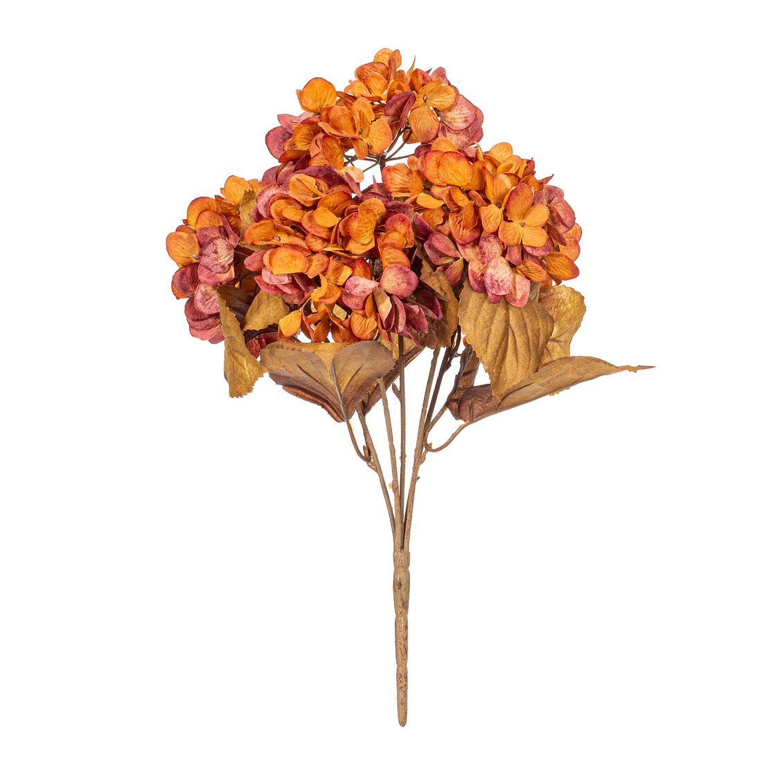 16.5" Brown Hydrangea Bush