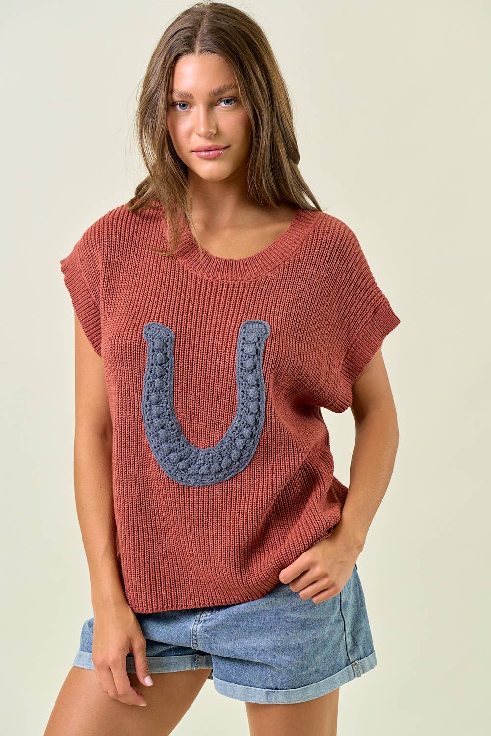 Leighton Horseshoe Sweater Vest