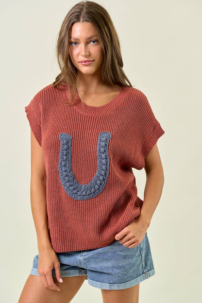 Leighton Horseshoe Sweater Vest