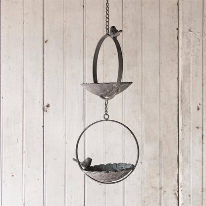 Two-Tiered Hanging Bird Feeder