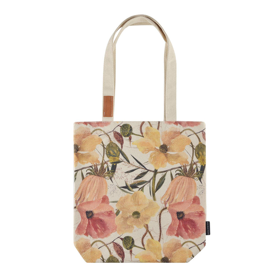 Floral Canvas Tote Bag