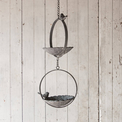 Two-Tiered Hanging Bird Feeder