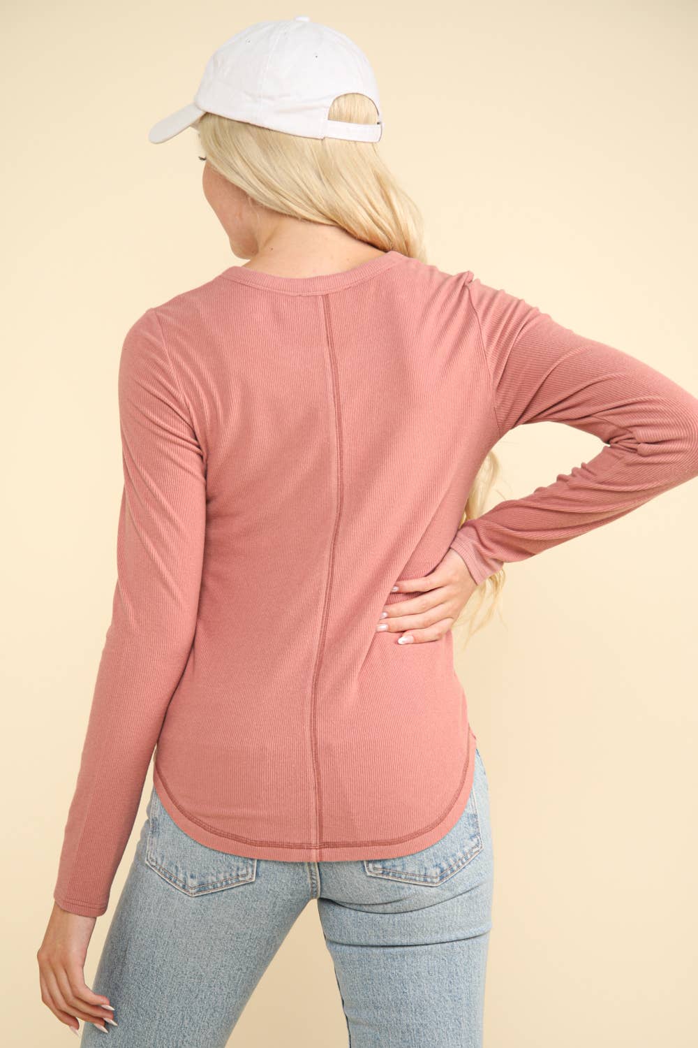 Ginny Soft Brushed Henley
