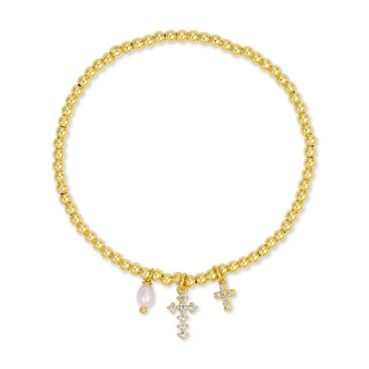 Divine Grace Charm Stretch Bracelet
