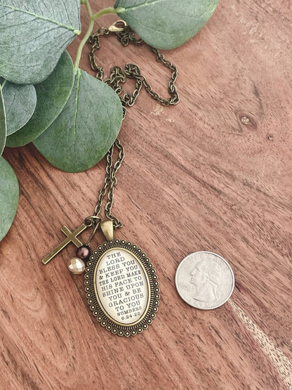 The Lord Bless You and Keep You Blessing Necklace