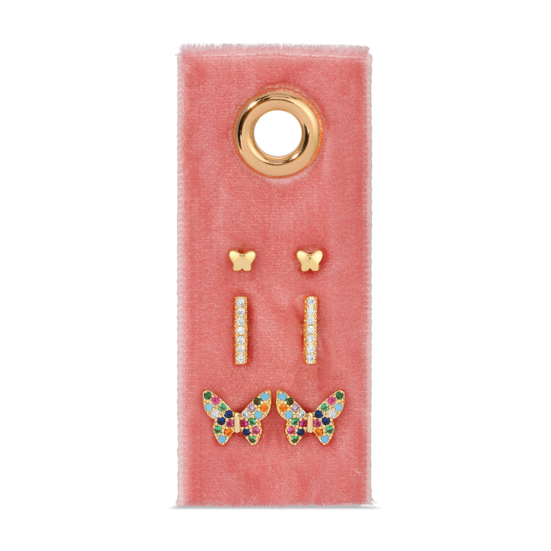 Butterfly Velvet Stud Gift Set