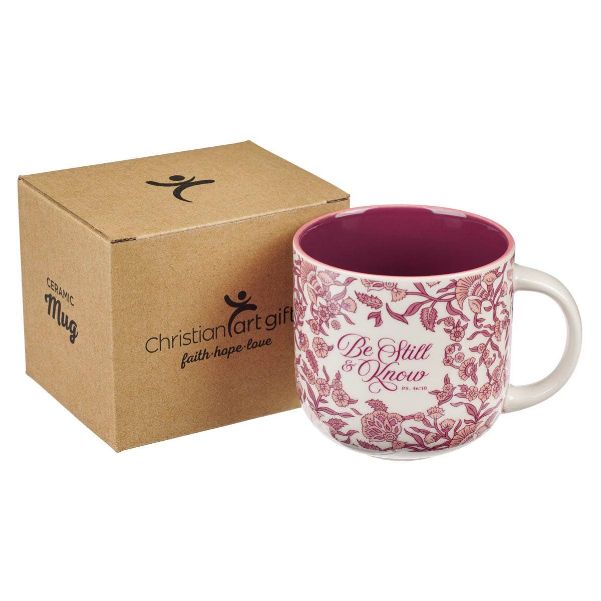Mug Burgundy Be Still Ps. 46:10