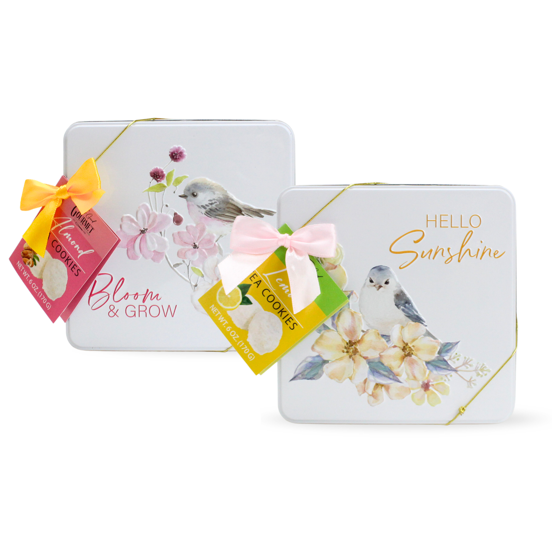 Spring Square Tins: Lemon &amp; Almond Tea Cookies