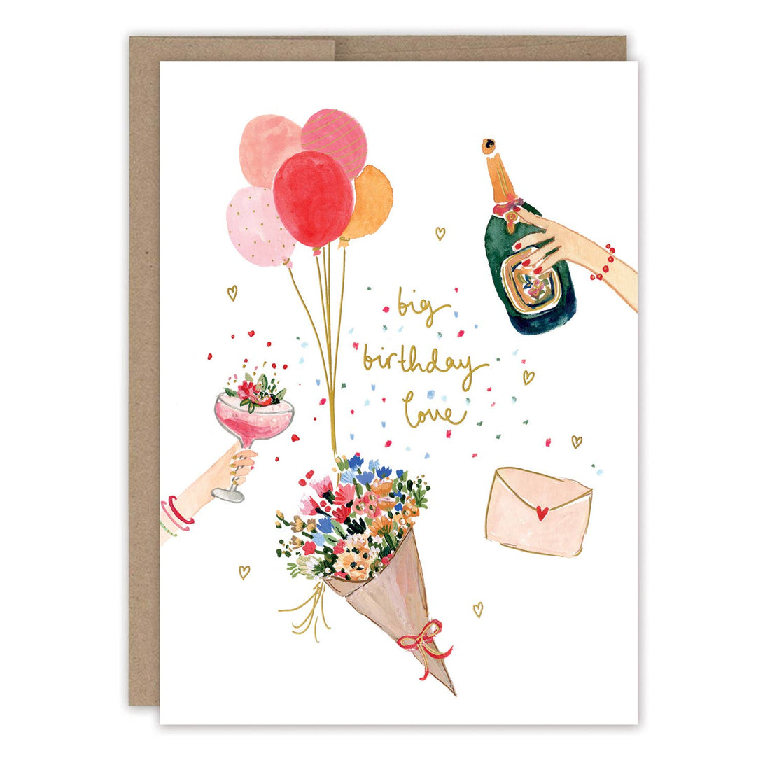 Big Birthday Love Festive Birthday Card