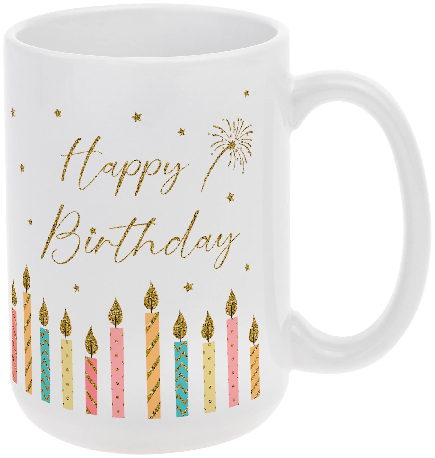 Happy Candles 15 Oz Ceramic Mug