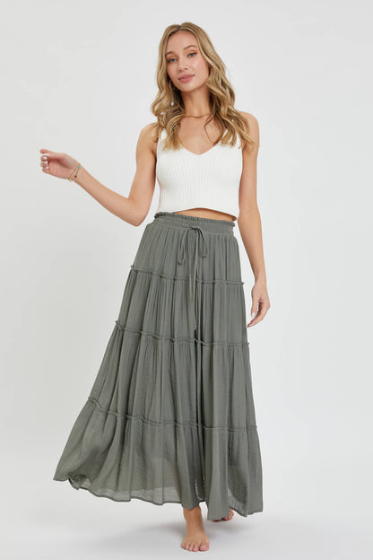 Evie Tiered Maxi Skirt