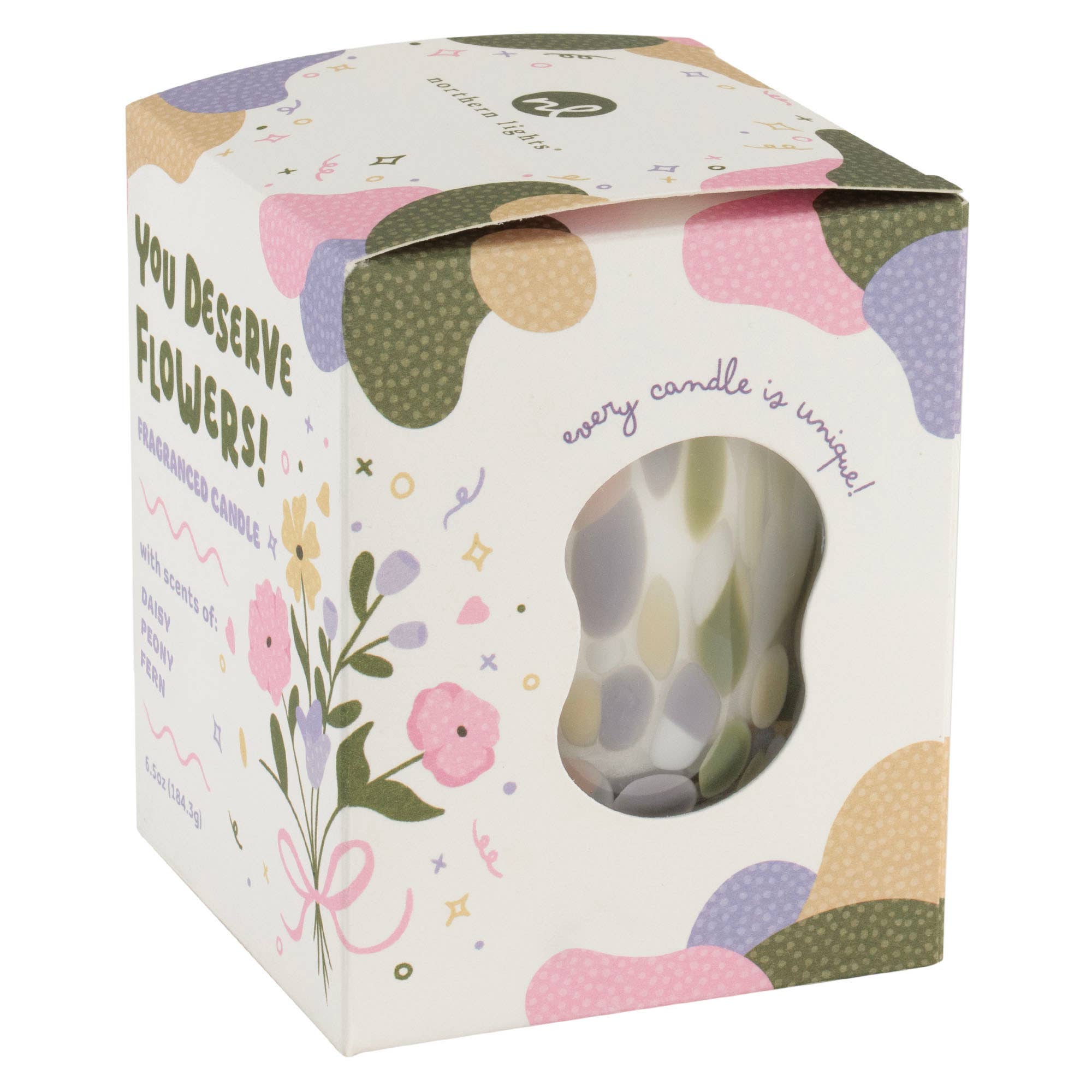 You Deserve Flowers! Candle