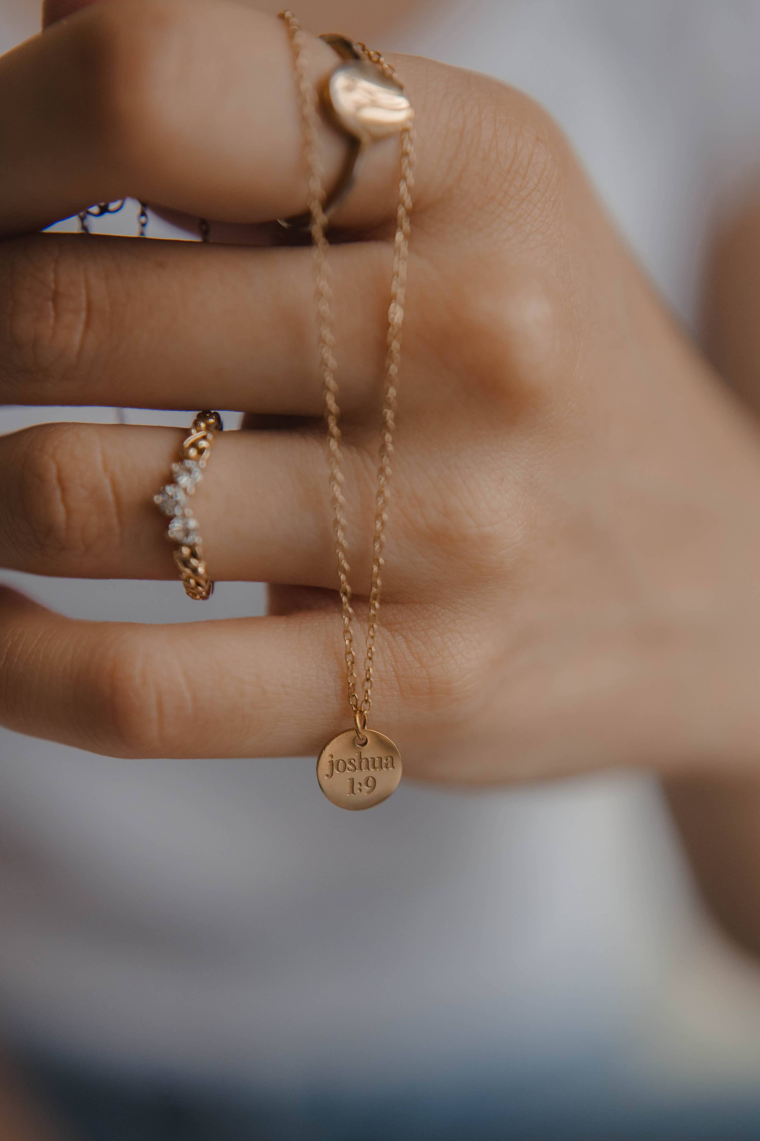 Brave Disc Necklace | Christian Jewelry
