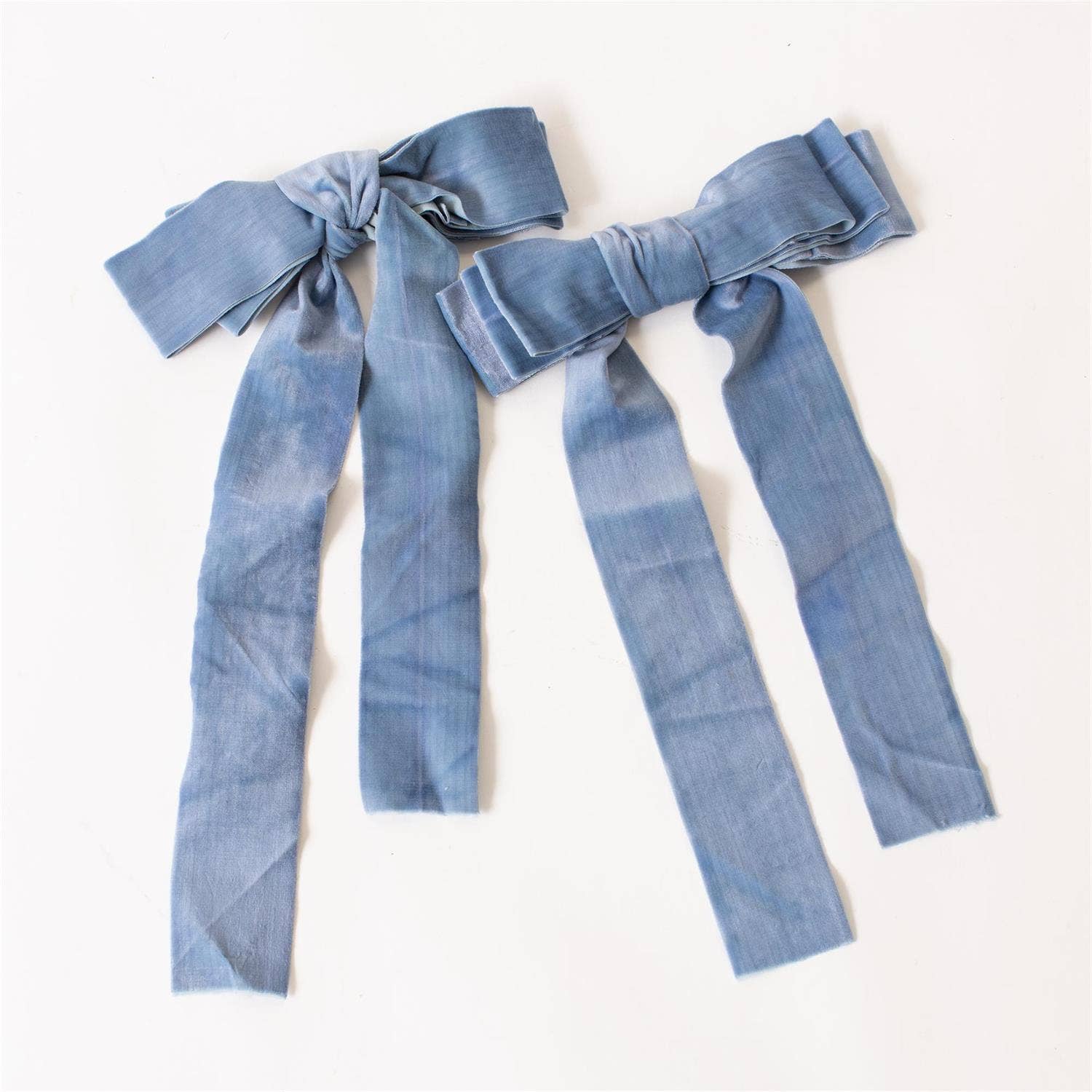 Velvet Ribbon Bows, Blue