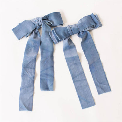 Velvet Ribbon Bows, Blue
