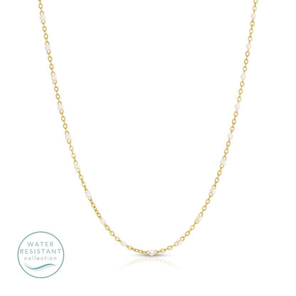 Sweetly Colored Delicate Chain Necklace