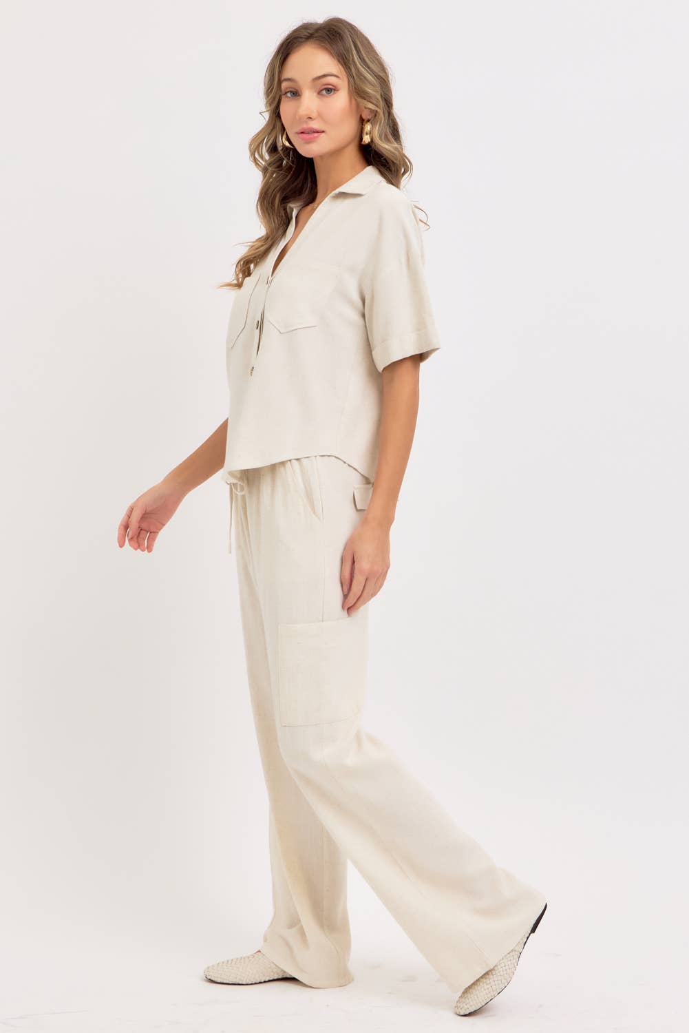Agatha Linen Button Down