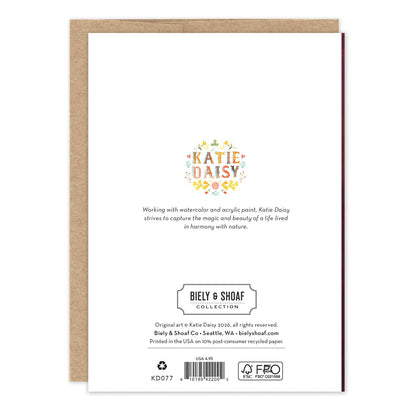 Burgundy Bouquet Blank Card