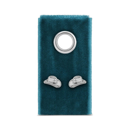 Cowgirl Hat Studs on Velvet Tag