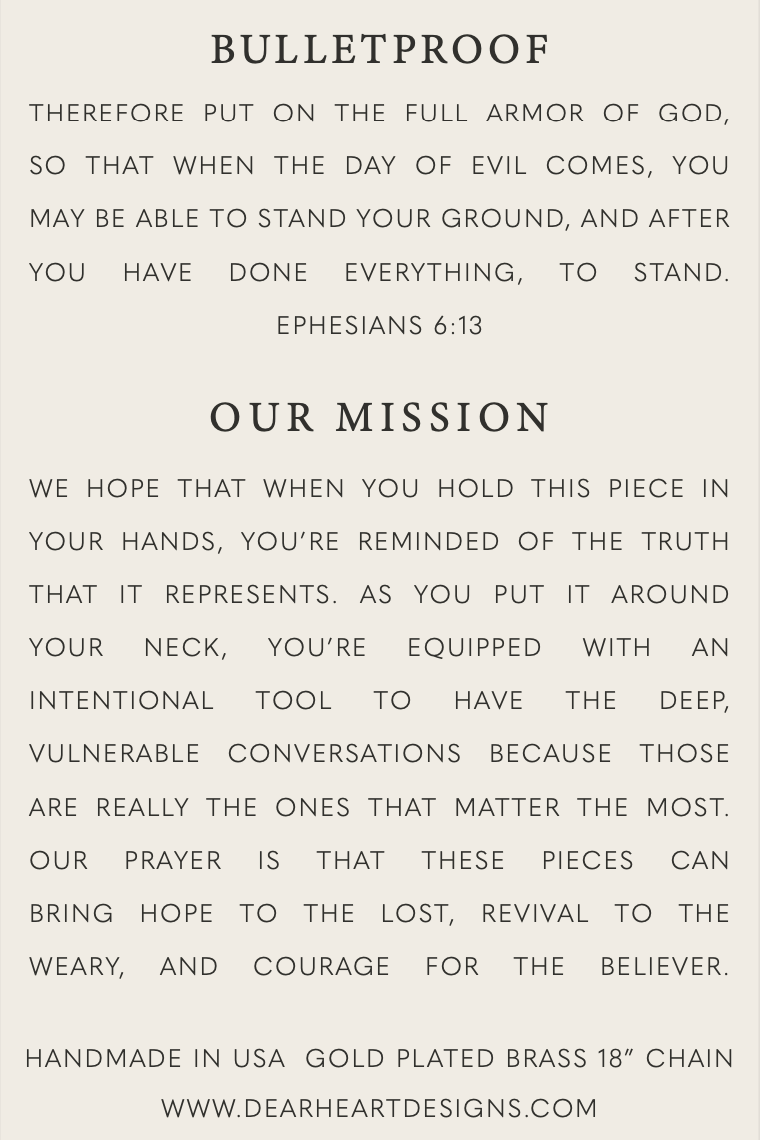 Bulletproof | Christian Necklace