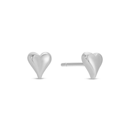 Simple Heart Studs On Velvet Gift Tag