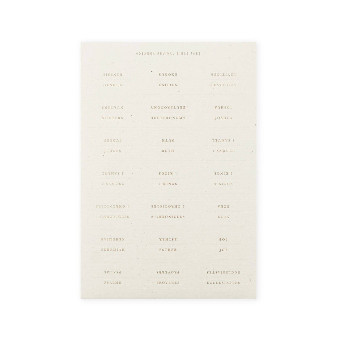 Hosanna Revival Bible Tabs: Gold Foiling