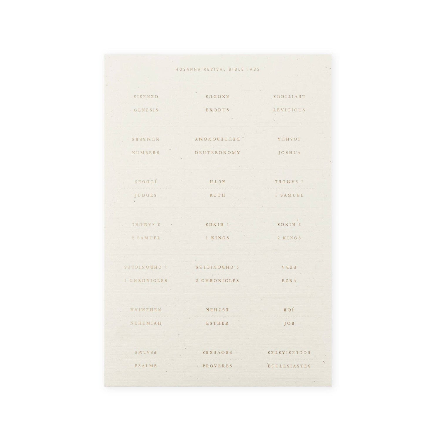 Hosanna Revival Bible Tabs: Gold Foiling