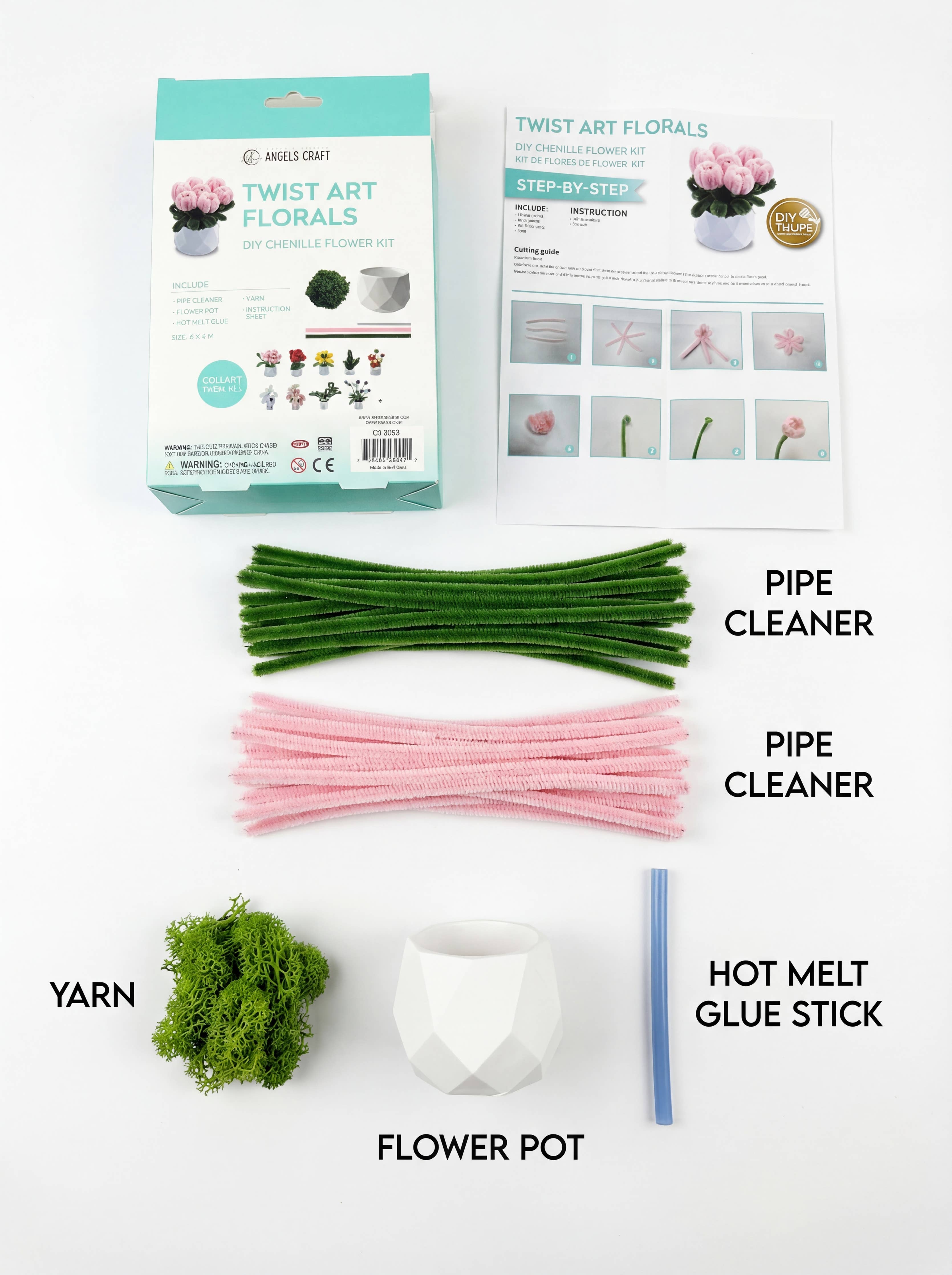 Tulips Twist Art Floral DIY Kit