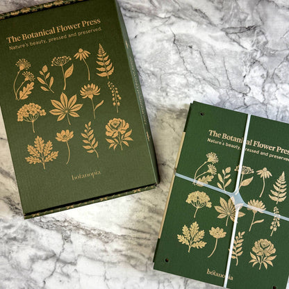 The Botanical Flower Press – Linen Cover &amp; Gold Foil