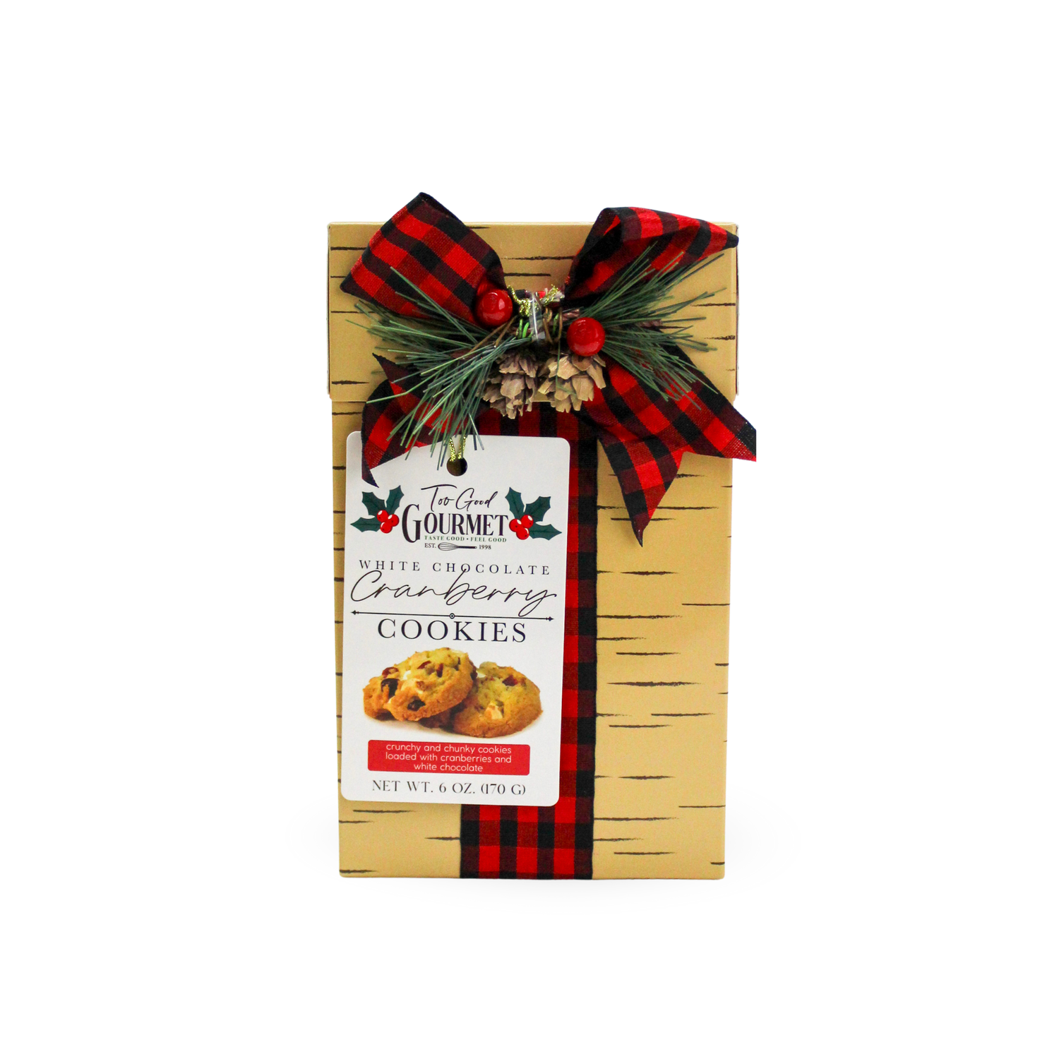Holiday Birch Present Cookie Box