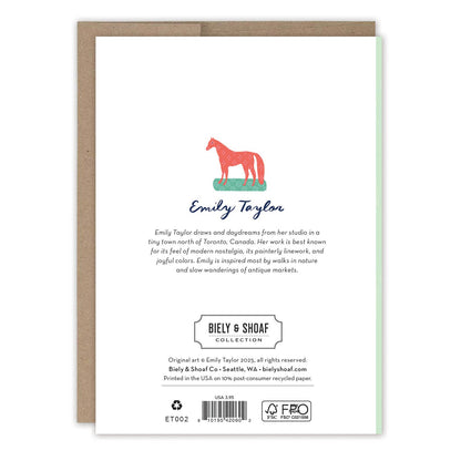 Bright Florals Vase Thank You Card