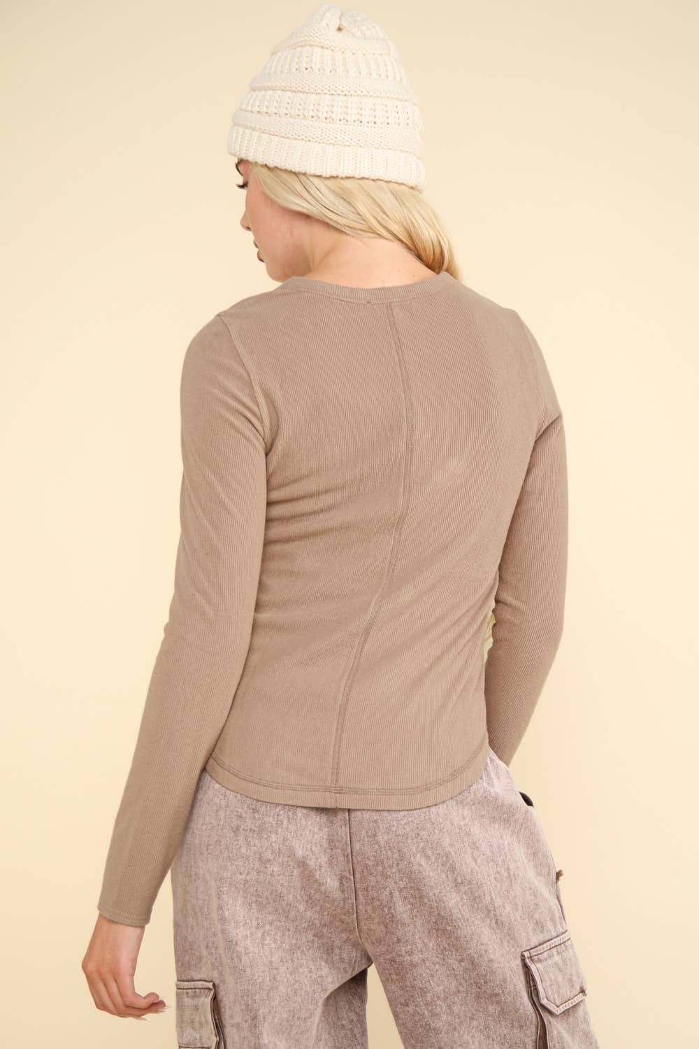 Ginny Soft Brushed Henley