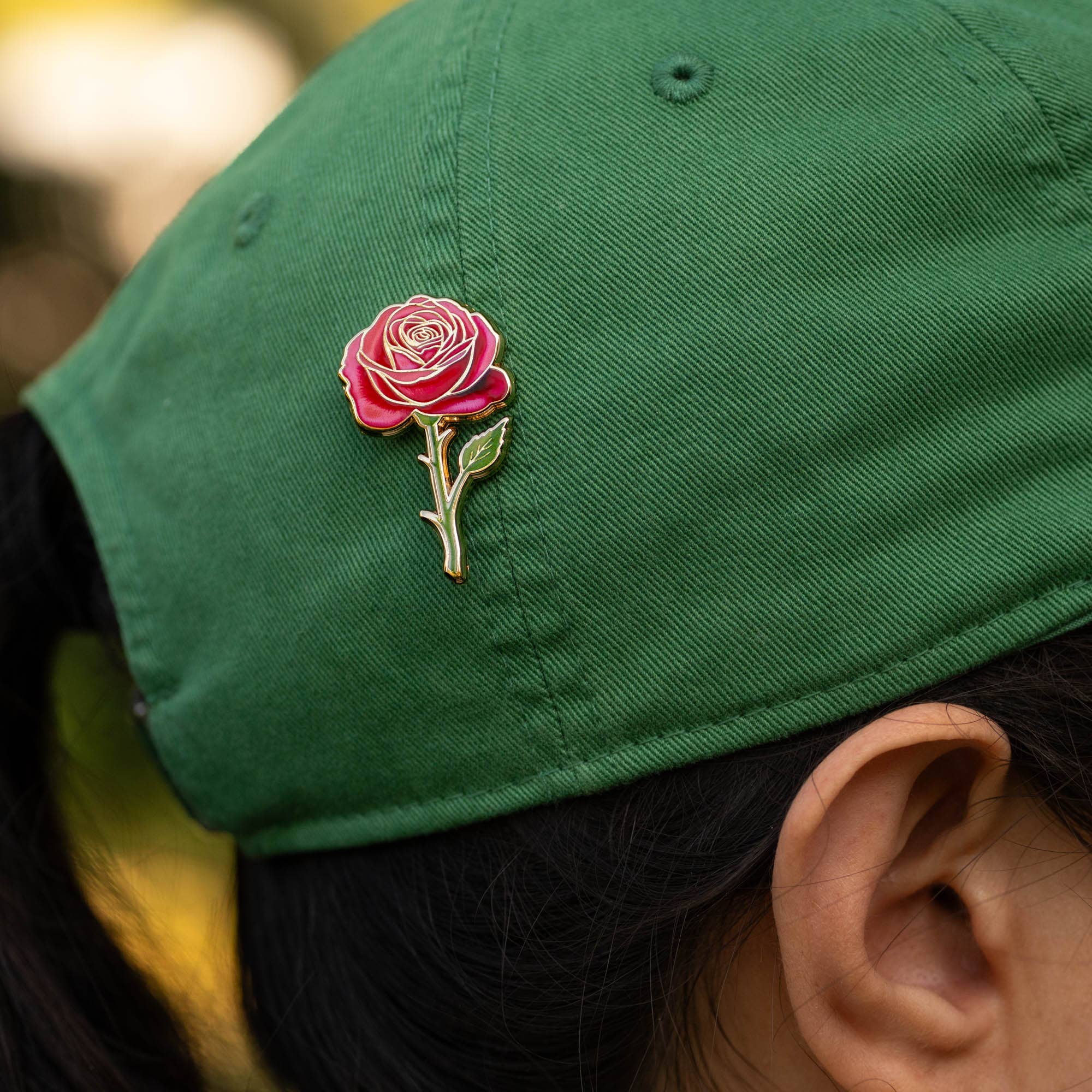 Red Rose Pin Brooch
