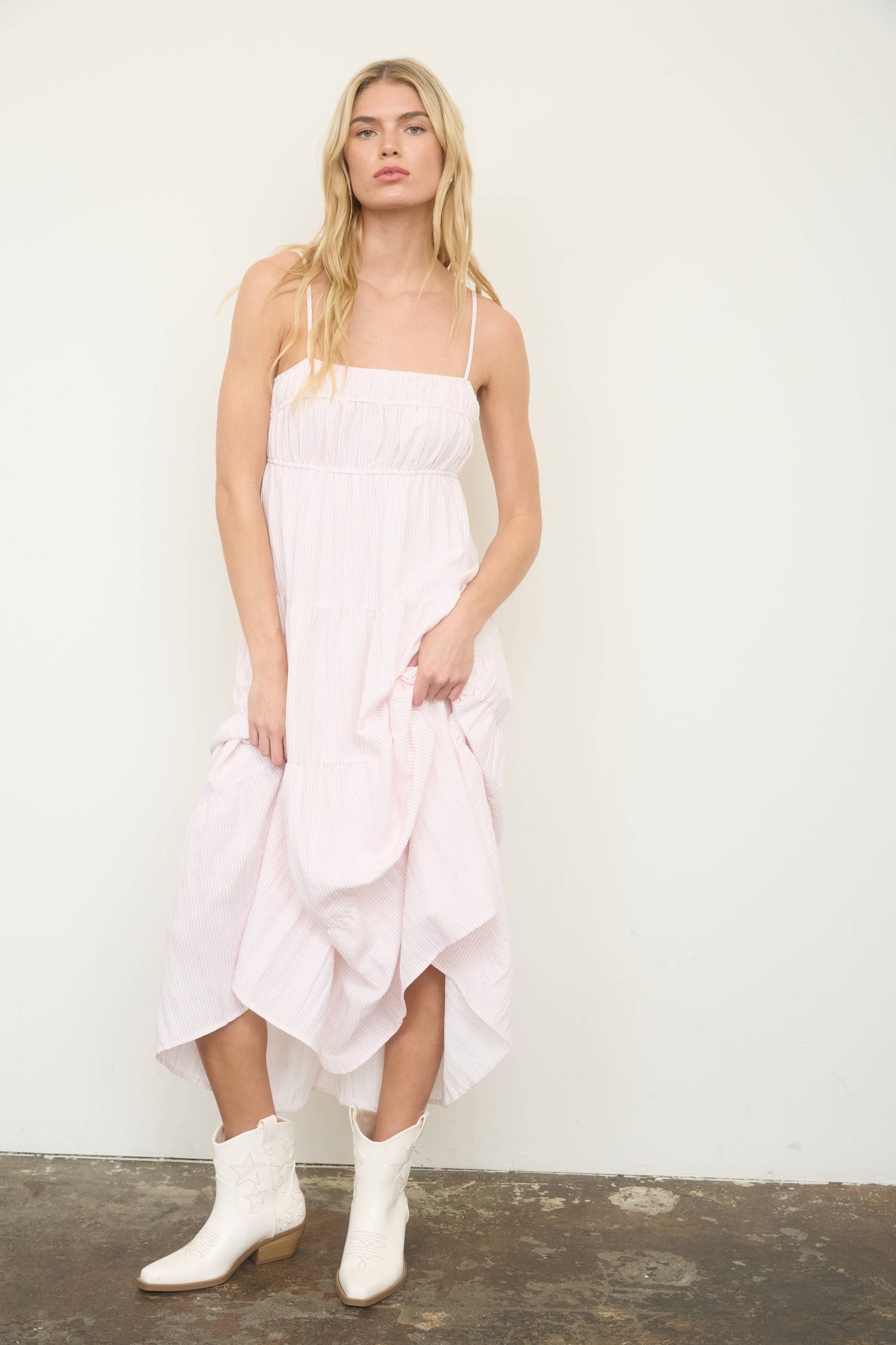 Gracie Tiered Midi Dress