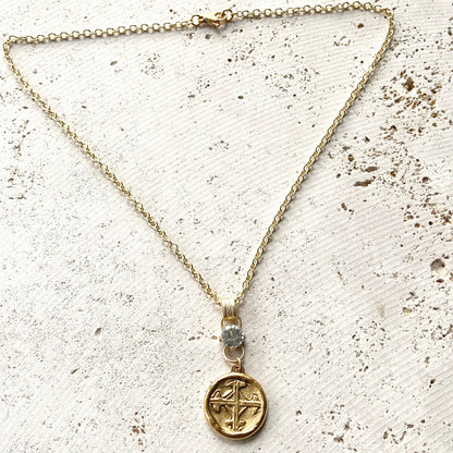 Cross Serenity Necklace with Serenity Prayer on back