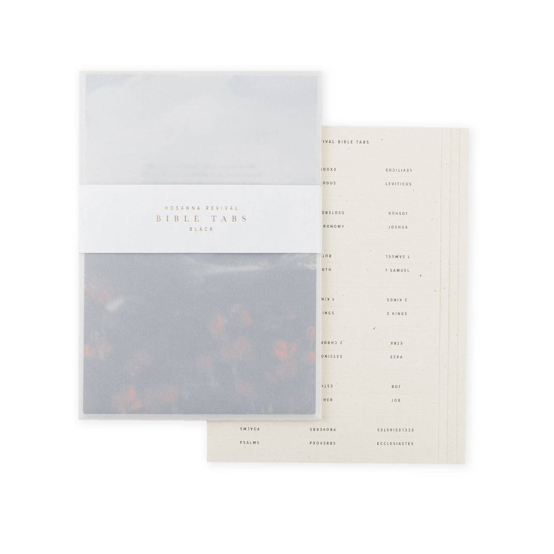 Hosanna Revival Bible Tabs: Black Foiling
