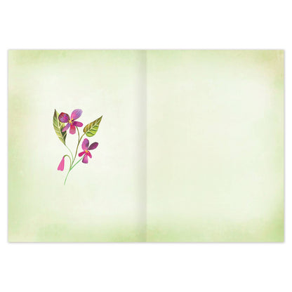 Burgundy Bouquet Blank Card