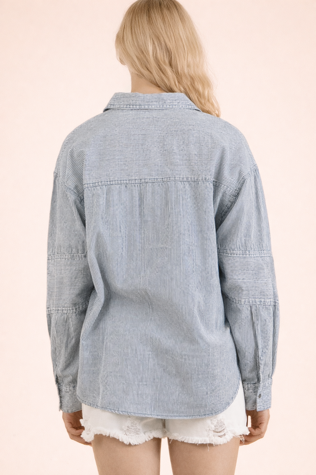 Raelynn Mineral Washed Button Down Shirt