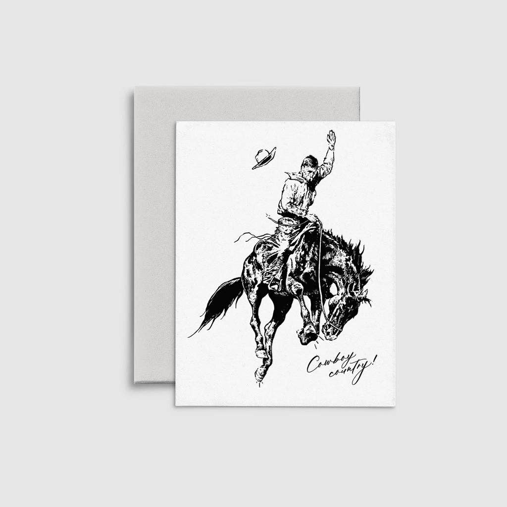 Cowboy No. 2 - Letterpress Greeting Card